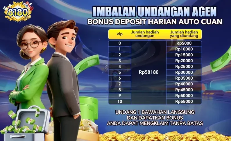 Banner promosi IMBALAN UNDANGAN AGEN - BONUS DEPOSIT HARIAN AUTO CUAN
